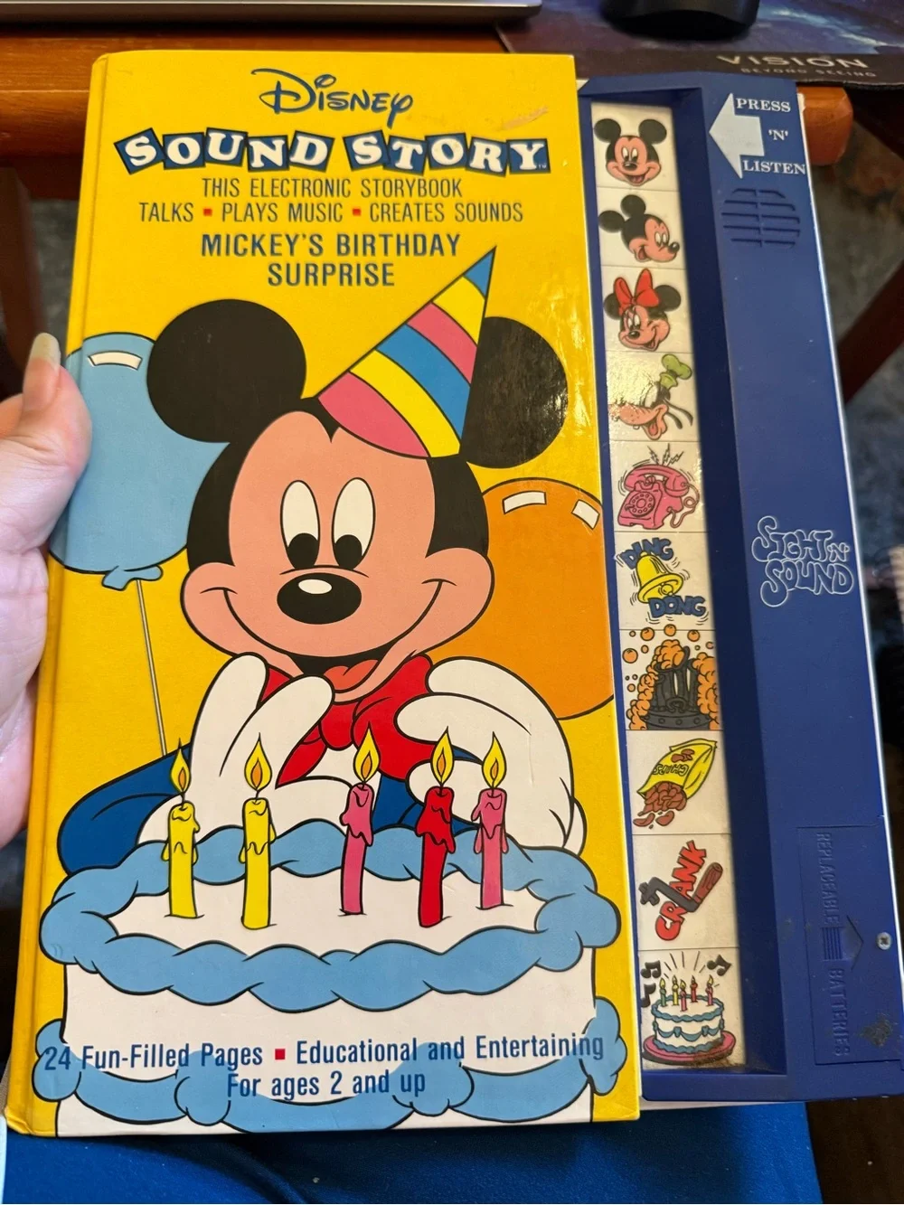 Vintage Children’s Hardcover Disney Mickey Birthday Sound Storybook